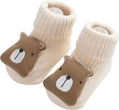 1 Paar Kindersokken Teddybeer | 1-3 Jaar | Warme sokjes | Anti-slip | Jongens en Meisjes