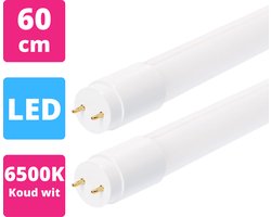 Proventa Master TL Lamp LED 60 cm - 2 x TL LED buis T8 G13 - Koud wit licht - Buislamp