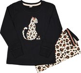 Zeeman kinder meisjes pyjama set - zwart - maat 92