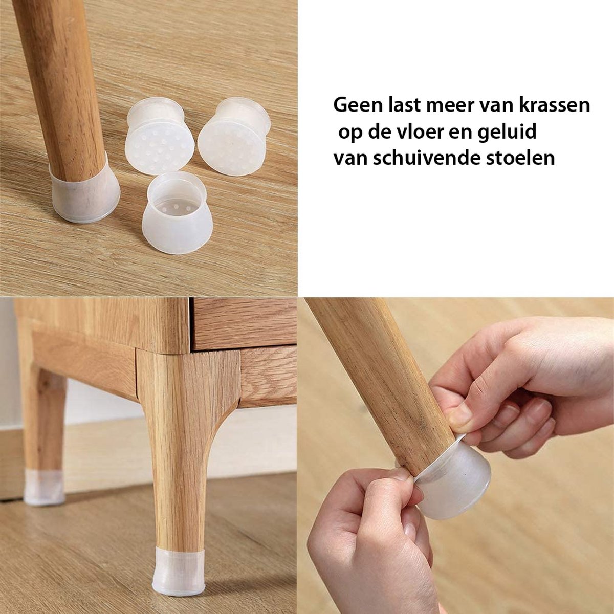 40 stuks stoelpootdoppen, 17-23 mm, beschermkappen, tafelpoten, stoelpootbeschermers, siliconen, rond, vilt, stil, antislip, vloerbescherming 40 stuks stoelpootdoppen, 17-23 mm, beschermkappen, tafelpoten, stoelpootbeschermers, siliconen, rond, vilt, stil, antislip, vloerbescherming