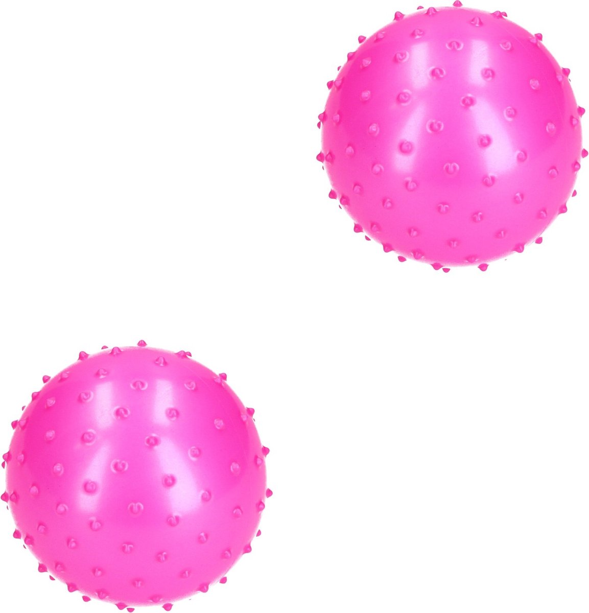 Goedkoopste BDO Massagebal 2 Stuks – 10cm – Ideaal voor Binnen – Speelbal Educatief Stevig – Roze
