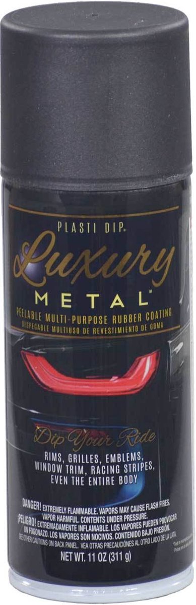 Plasti Dip Luxury Metallic zwart-325 ml.