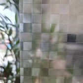 Raamfolie blokken semi transparant 45 cm x 2 meter zelfklevend - Glasfolie - Anti inkijk folie