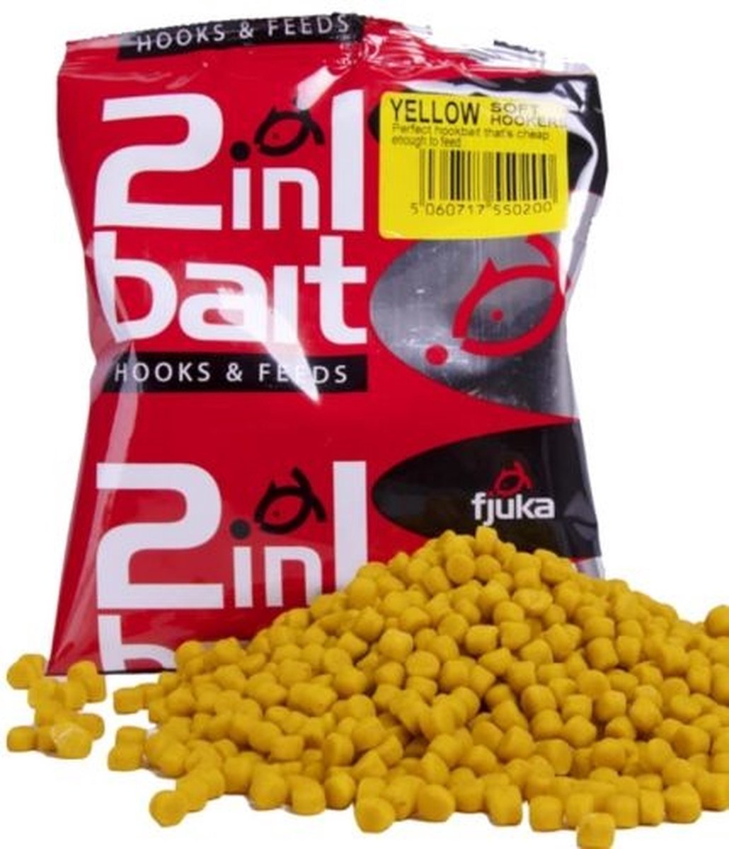 Fjuka 2 In 1 Bait Hook & Attracts 5mm (200gr) - Kleur : Yellow