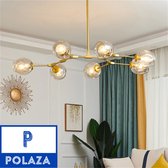 Polaza® Hanglamp – Modern Design Hanglamp – Hanglampen – Lamp – Lampen – Hanglampen Eetkamer - LED Lamp - Goud - 6 Lichtpunten