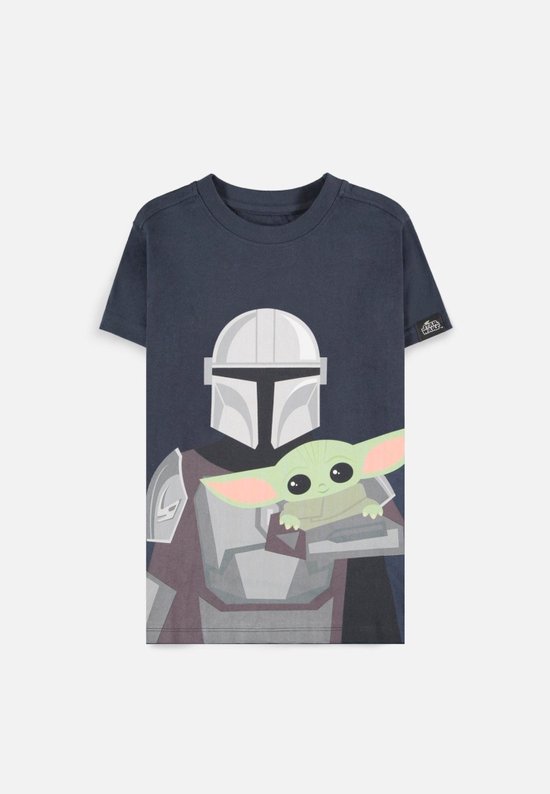 Star Wars Kinder Tshirt -Kids The Mandalorian Blauw