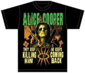 Alice Cooper Heren Tshirt -L- Graveyard Zwart