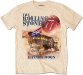 The Rolling Stones Heren Tshirt -XL- Havana Moon Geel