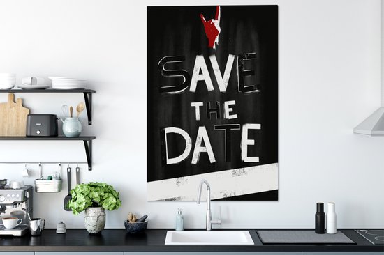 Affiche Vintage avec un texte noir et blanc Toile 90x140 cm - Tirage photo sur toile (Décoration murale salon / chambre) - Tirage photo sur Poster (décoration murale salon / chambre)