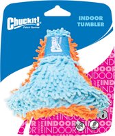 Chuckit! Indoor Tumbler - Hondenspeelgoed - Hondenspeeltje - Apporteerspeelgoed - Stuitert - Oranje/Blauw - 9 cm