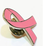 pink ribbon - speldje - oktober - borstkanker - support