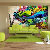Zelfklevend fotobehang - Funky graffiti, 8 maten, premium print