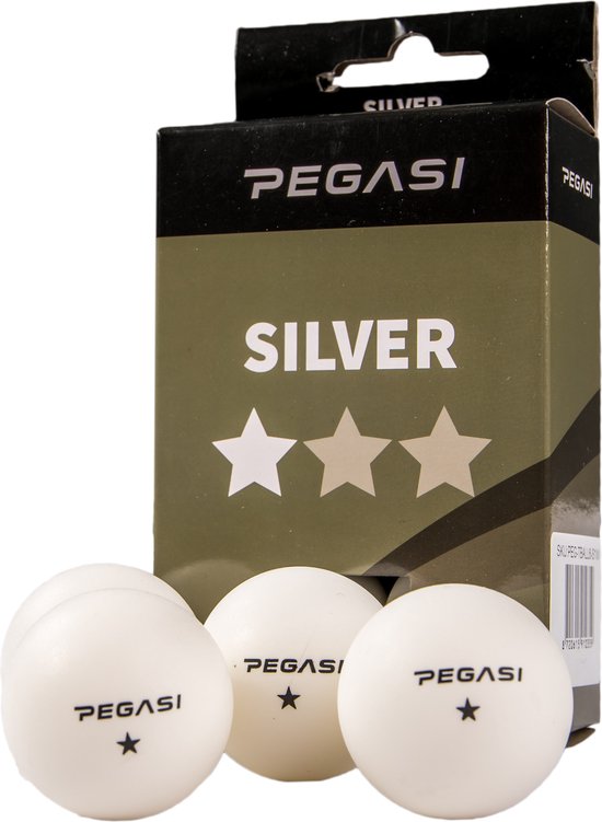 Balles de ping-pong Pegasi 1 étoile blanches - 6pcs.