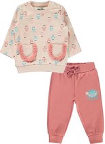 Sweater & broek baby/peuter meisjes - Pinguïn Babykleding
