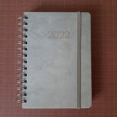 Jaaragenda - 2022 - grijs - gouden letters