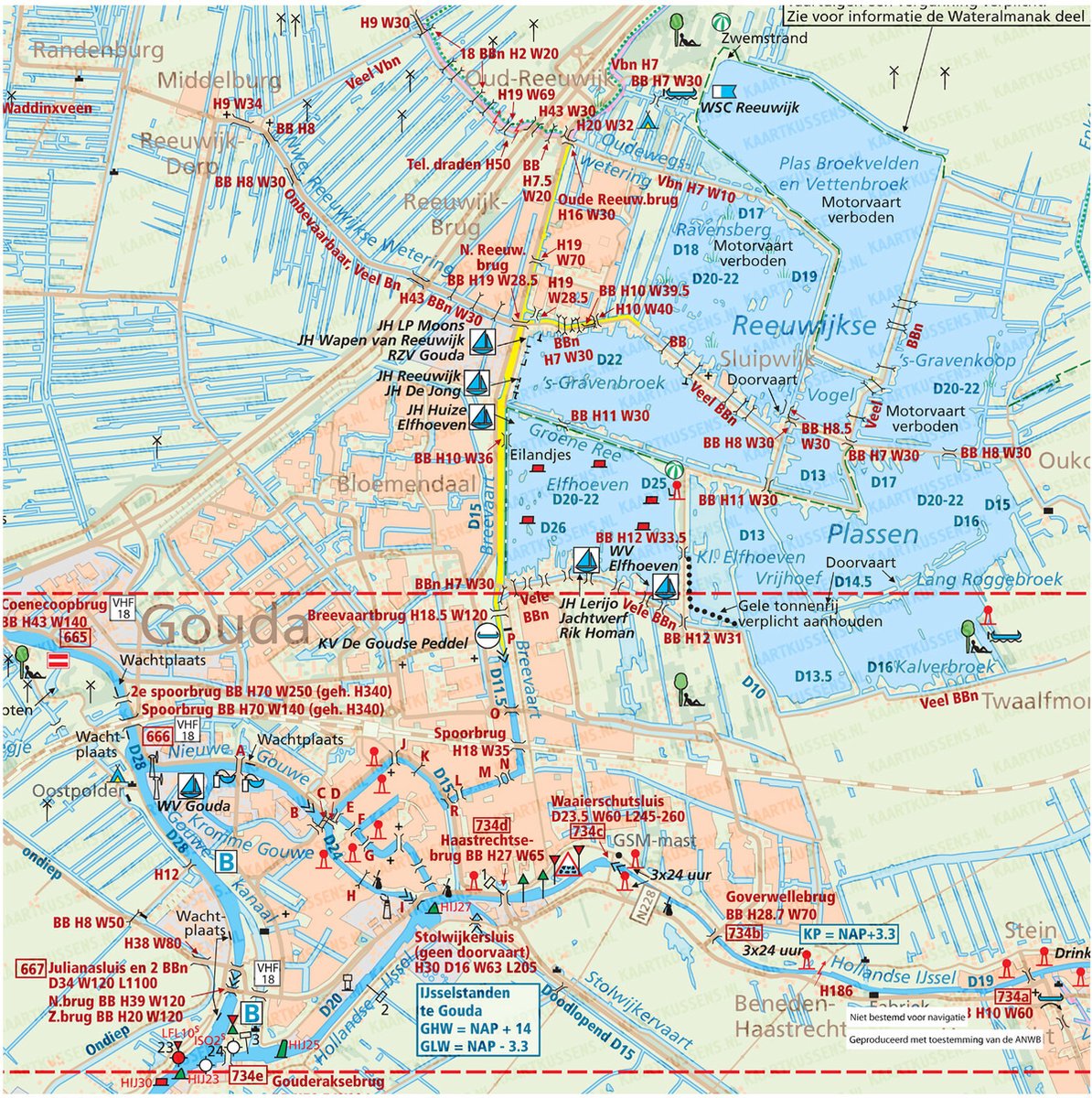 Kaartkussen incl vulling 50x50cm gouda-reeuwijk