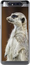 Geschikt voor Samsung Galaxy A80 hoesje - Stokstaartje - Dier - Wild - Siliconen Telefoonhoesje
