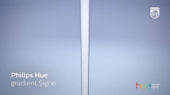 Philips Hue White and Color ambiance Lampe à poser Gradient Signe, Lampe de table intelligente, Bluetooth, Blanc, LED, Ampoule(s) non remplaçable(s), Blanc