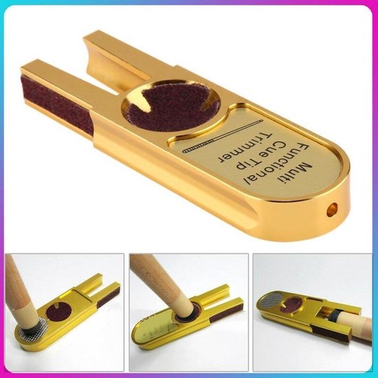 Billiards Pool Cue Tip Shaper Tool Cue Tip Sander Burnisher Cue Stick Tool U Sha