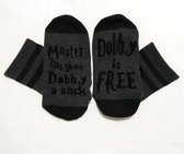 Fun Sokken Harry Potter 'Master has given Dobby a sock / Dobby is Free'