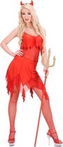 Widmann - Duivel Kostuum - Sexy Duiveltje Lady Attraction Kostuum Vrouw - Rood - Large - Halloween - Verkleedkleding