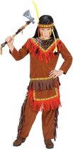 Widmann - Indiaan Kostuum - Savannah Indiaanse - Jongen - bruin - Maat 128 - Carnavalskleding - Verkleedkleding