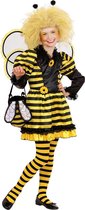 Widmann - Bij & Wesp Kostuum - Bijtje Geel Zwart Kostuum Meisje - geel,zwart - Maat 158 - Carnavalskleding - Verkleedkleding