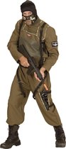 Widmann - Leger & Oorlog Kostuum - Delta Parachutist Special Forces Kostuum - Groen - Medium - Carnavalskleding - Verkleedkleding