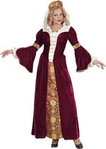 Widmann - Koning Prins & Adel Kostuum - Middeleeuwse Koningin Candarella - Vrouw - rood - XL - Carnavalskleding - Verkleedkleding
