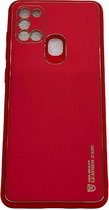 ZKl Telecom Telefoonhoesje - Back Cover - Geschikt Voor Samsung Galaxy A21s - Rood