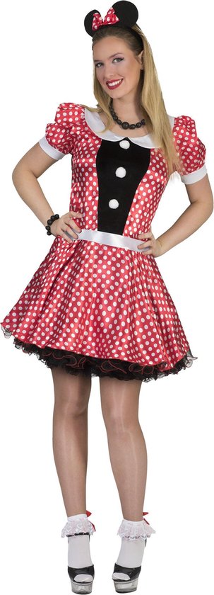 Mickey & Minnie Mouse Kostuum | Jaren 50 Muis | Vrouw | | Carnaval kostuum | Verkleedkleding