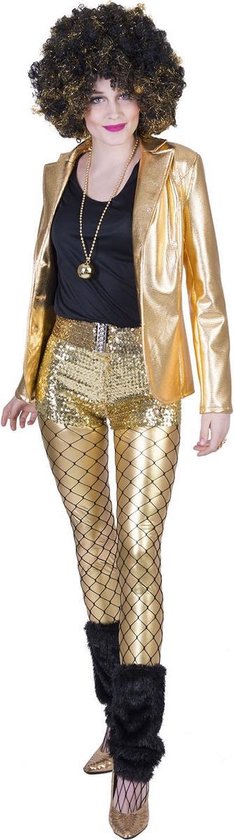 Bewusteloos Uitschakelen getuigenis Funny Fashion - Glitter & Glamour Kostuum - Disco Fever Jack Glinsterend  Goud Vrouw -... | bol.com