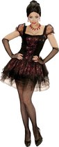 Widmann - Vampier & Dracula Kostuum - Burlesque Vampier - Vrouw - Zwart - Small - Halloween - Verkleedkleding