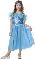 Wilbers & Wilbers - Koning Prins & Adel Kostuum - Hemelse Prinses Blauw - Meisje - blauw - Maat 140 - Carnavalskleding - Verkleedkleding