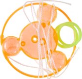 trekschijfje junior 5,5 cm nylon oranje 5-delig