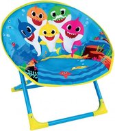 kinderstoel BabyShark 47 x 54 cm opvouwbaar blauw/geel