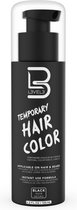 LEVEL3 Temporary Beard & Hair | Color Black 125ml | Inclusief brush