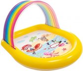 opblaaszwembad 57156NP Rainbow Spray 147 x 130 cm geel