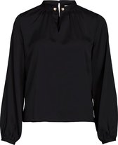 Vila Blouse Vimalione Crewneck L/s Top/su 14068165 Black Dames Maat - W36