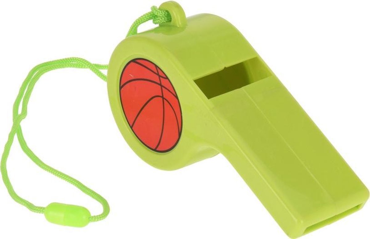 Afbeelding van product Free and Easy  voetbalfluit met koord 12,5 cm groen