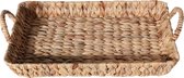 H&S dienblad gevlochten naturel 51 x 35 x 11,5 cm