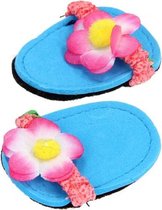 poppenslippers voor pop van 28-35 cm blauw