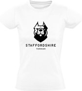 Staffordshire Terrier Dames T-shirt | Hond | Dier | Dierendag | Huisdier | Vriend | Grappig | Cadeau | Wit