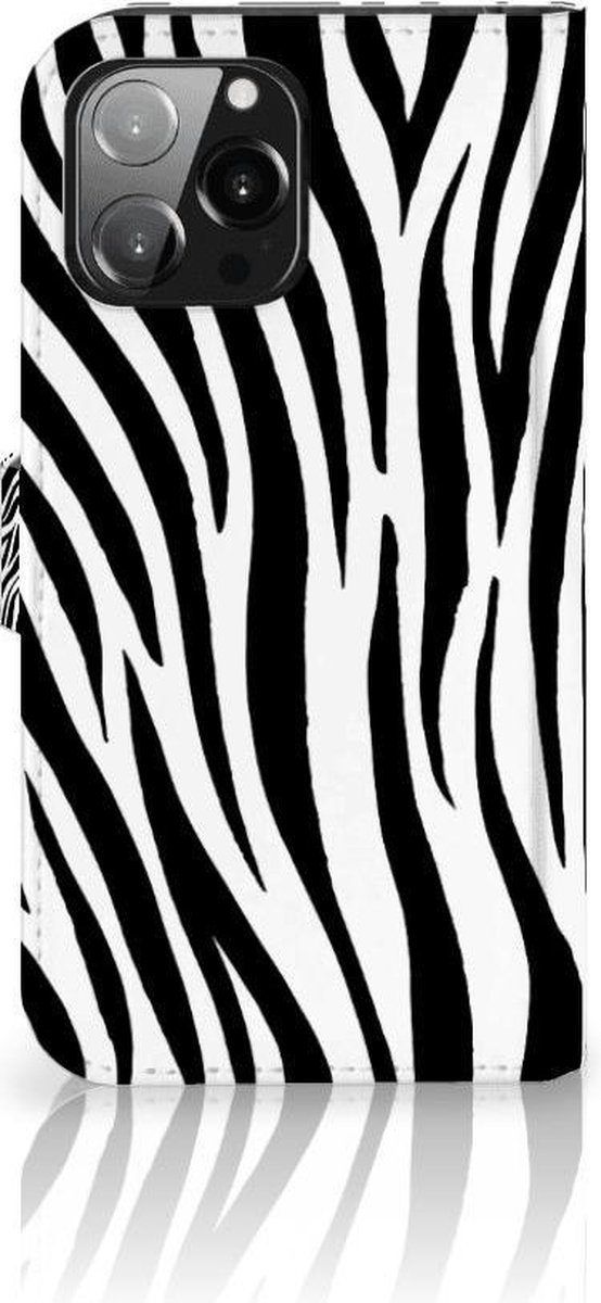 iPhone 13 Pro Max Telefoonhoesje met Pasjes Zebra