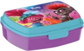 broodtrommel Trolls 2 junior 17 x 14 cm paars/blauw