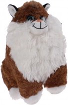 knuffelkat sparkle eyes 23 cm bruin