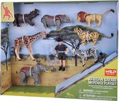 speelset Safari junior 10 x 7 cm 10-delig