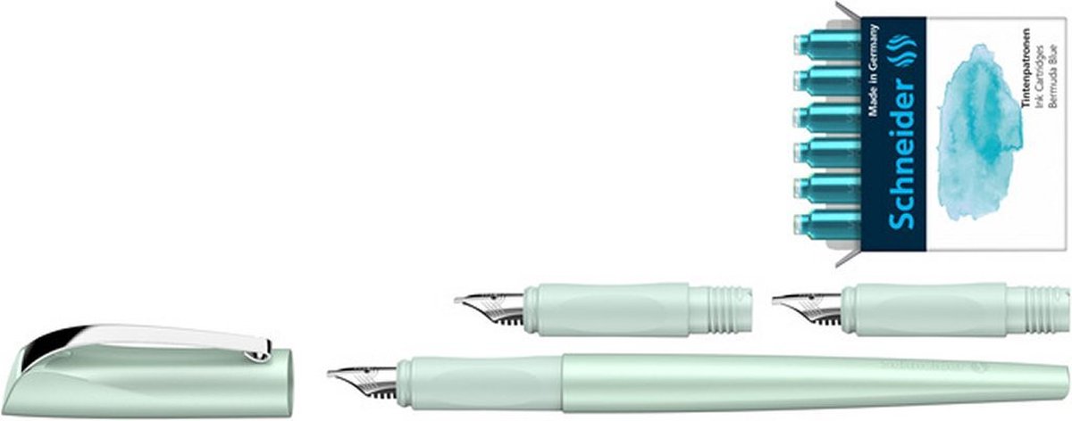 Schneider kalligrafietset – Callissima – kalligrafie vulpen – giftbox – mint - S-143811 — afbeelding 3