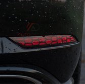 Hexagon vinyl wrap reflector overlay - passend op Volkswagen Golf 7.5 - Hoogglans zwart