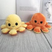 Omkeerbare Knuffel Octopus 'Geel en Oranje' (92214)